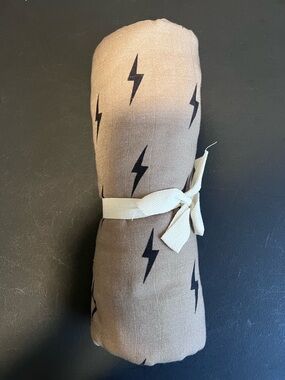 Forever French Muslin Quilt Lightning Bolt & Wavy Checker